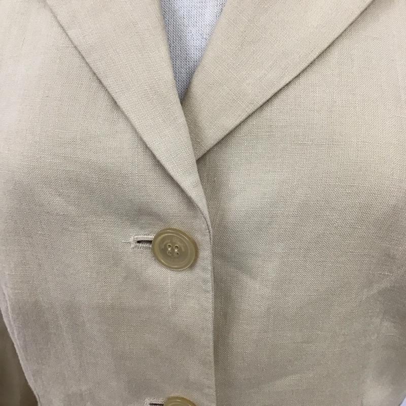 ブルックスブラザーズ BROOKS BROTHERS ジャケット、上着 ジャケット、ブレザー 346 麻 リネン 2 無地 ベージュ / ベージュ / レディース USED 古着 中古 10123049