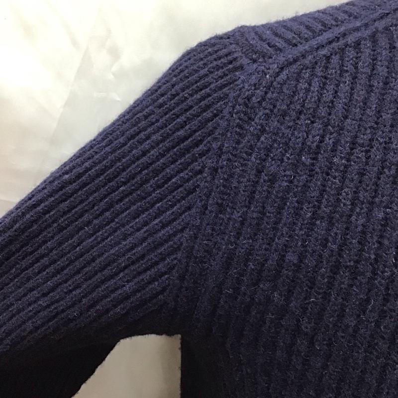 ユナイテッドアローズ UNITED ARROWS カーディガン 長袖 長袖ニットカーディガン セーター 前ボタン 46 無地 紺 / ネイビー / メンズ USED 古着 中古 10113241