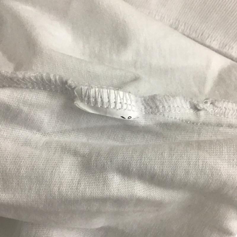 ザラ ZARA カットソー 半袖 クルーネック サイドスリット L 無地 白 / ホワイト /  レディース USED 古着 中古 10112052