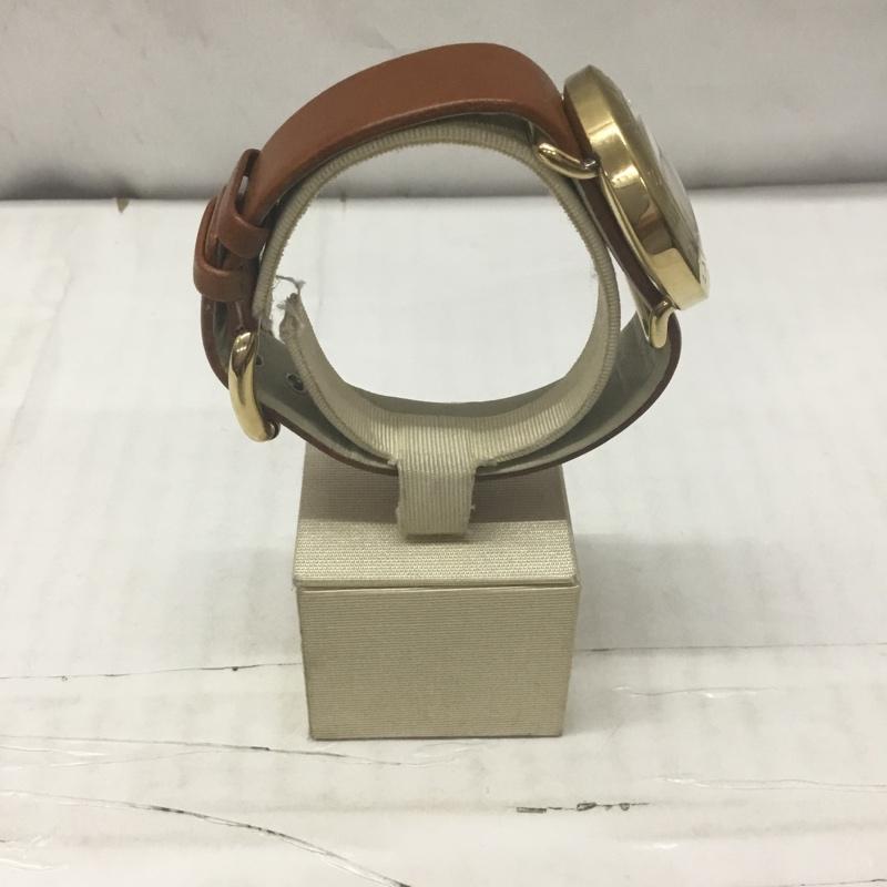 マークバイマークジェイコブス MARC by MARC JACOBS 腕時計 アナログ(クォーツ式) MBM8574 レザーベルト 箱有 ロゴ、文字 茶 / ブラウン / X 金 / ゴールド / レディース USED 古着 中古 10114209