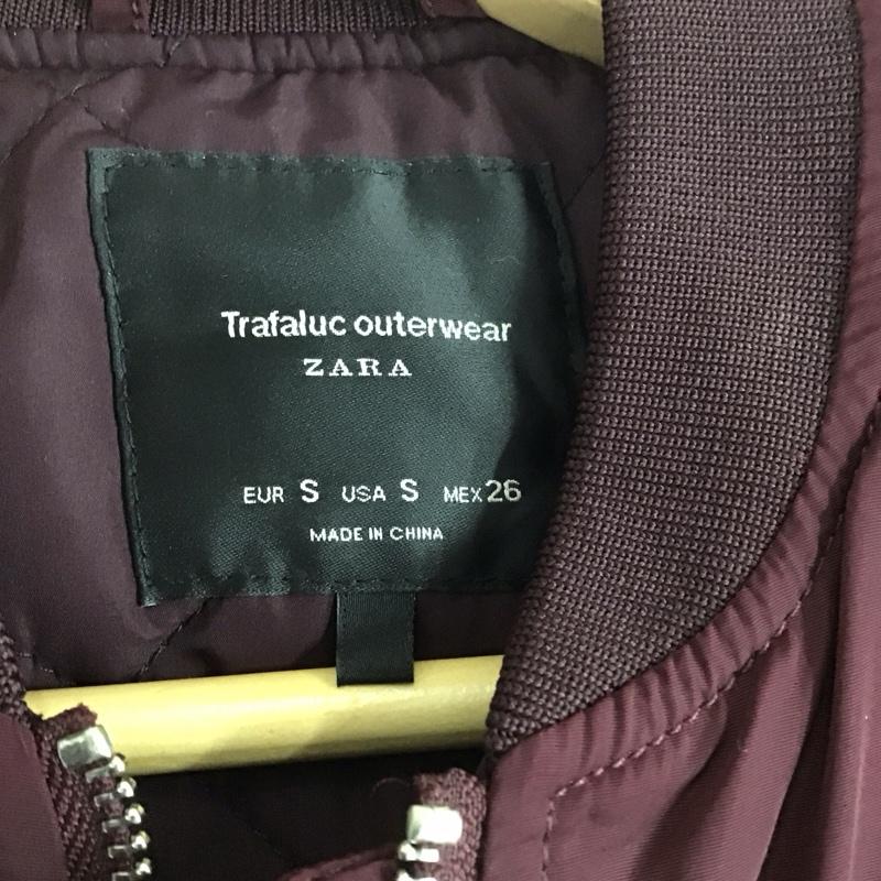 ザラ ZARA ジャケット、上着 ジャンパー、ブルゾン 3427 236 660 S 無地 えんじ / ワインレッド / レディース USED 古着 中古 10131325