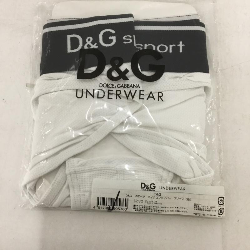 ドルチェアンドガッバーナ DOLCE&GABBANA インナーウエア ショーツ M-DGMPS1S D&G sport マイクロファイバーブリーフ アンダーウェア 3枚セット S ロゴ、文字 白 / ホワイト / メンズ USED 古着 中古 10132137