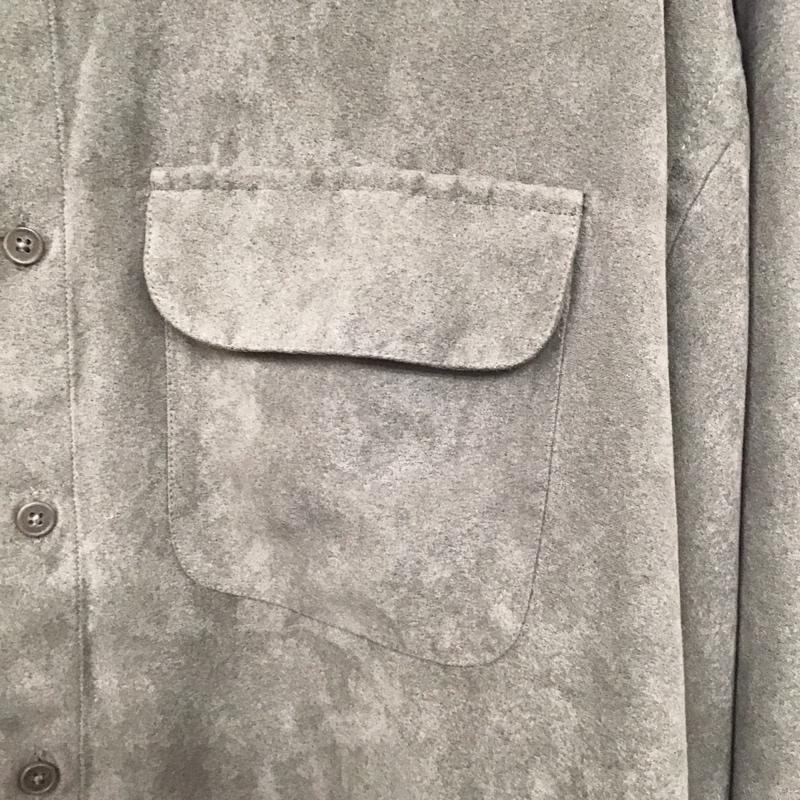 ウ゛ァンヒューゼン VANHEUSEN シャツ、ブラウス 長袖 長袖シャツ 無地シャツ カラーシャツ XXL 無地 茶 / ブラウン / メンズ USED 古着 中古 10138782