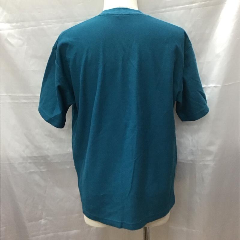 ザノースフェイス THE NORTH FACE Tシャツ 半袖 nt11955 CasualS/SCrew 半袖カットソー クルーネックカットソー XL ロゴ、文字 青 / ブルー /  メンズ USED 古着 中古 10111795