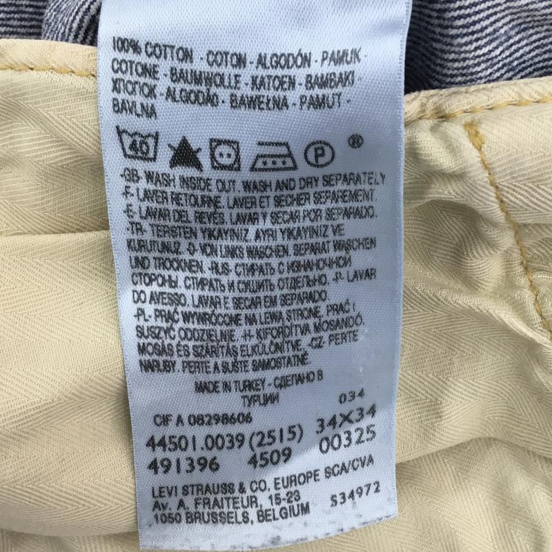 リーバイス Levi s パンツ デニム、ジーンズ 34インチ 総柄 青 / ブルー / メンズ USED 古着 中古 10134250
