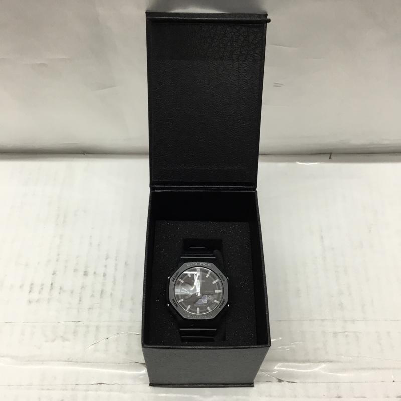 ジーショック G-SHOCK 腕時計 アナログ(クォーツ式) GA-2100 八角形 箱有 ロゴ、文字 黒 / ブラック / メンズ USED 古着 中古 10106506