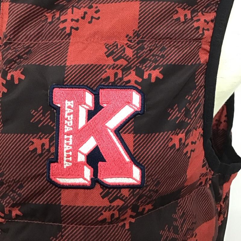 カッパ Kappa ベスト ベスト M プリント 赤 / レッド / レディース USED 古着 中古 10128363
