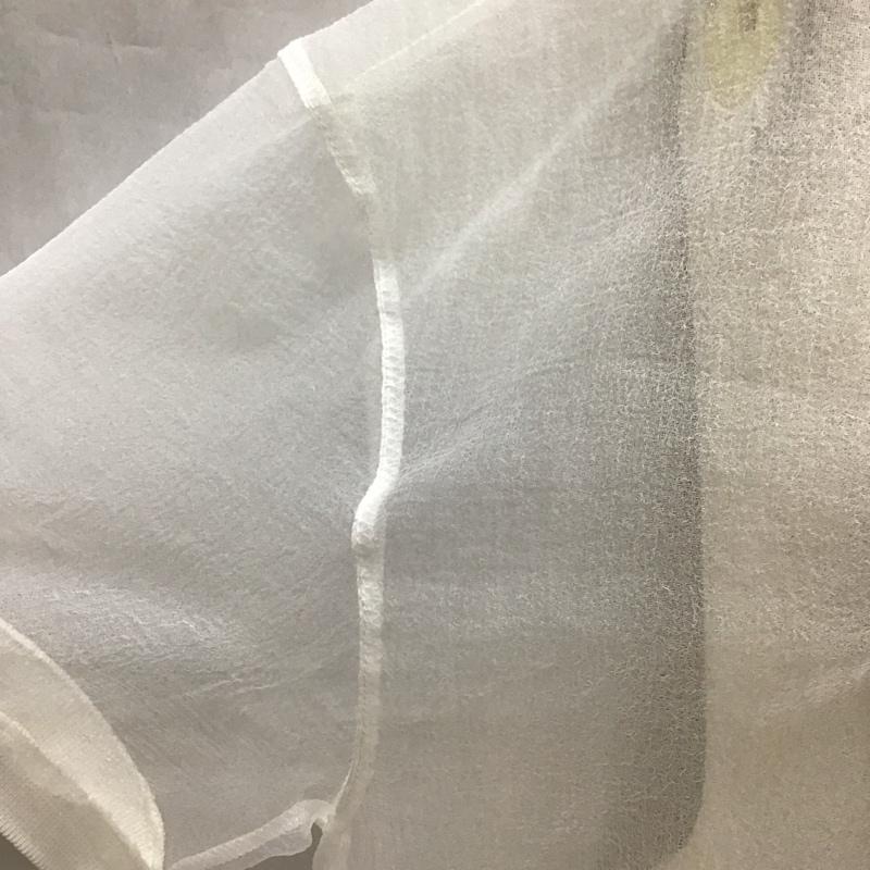 ザラ ZARA Tシャツ 半袖 5644 008 250 シアー S ロゴ、文字 白 / ホワイト / レディース USED 古着 中古 10115851