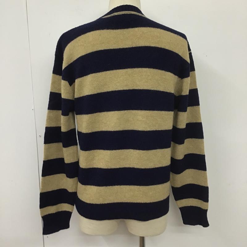 ジャンセン Jantzen ニット、セーター 長袖 M ボーダー柄 マルチカラー / マルチカラー / メンズ USED 古着 中古 10105973