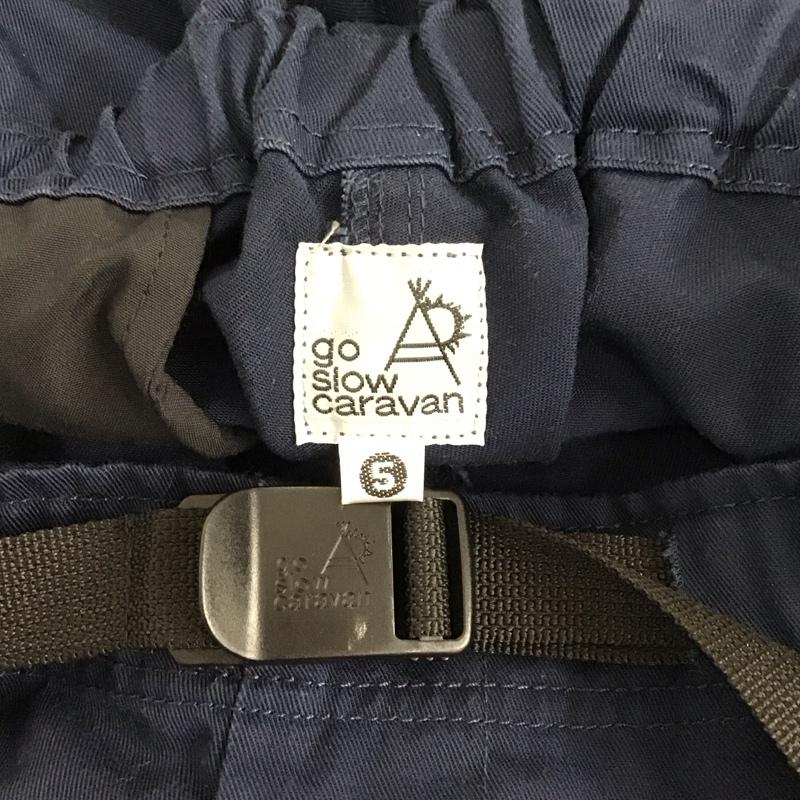 ゴースローキャラバン go slow caravan パンツ ワークパンツ、ペインターパンツ 380252 クライミングパンツ カーゴパンツ ワイドパンツ 5 無地 紺 / ネイビー / メンズ USED 古着 中古 10128770