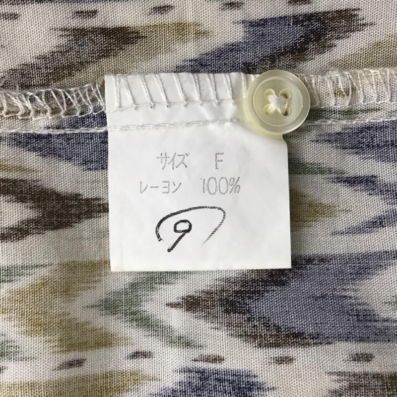 古着 USED シャツ、ブラウス 半袖 LUCKY FIELD オープンカラーシャツ 開襟 レーヨン FREE 総柄 マルチカラー / マルチカラー / メンズ USED 古着 中古 10116810