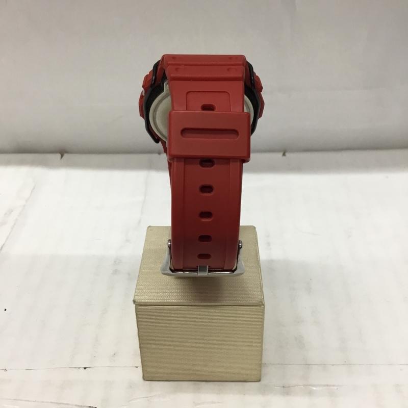 ジーショック G-SHOCK 腕時計 デジタル DW-5600P スクエア ロゴ、文字 赤 / レッド / メンズ USED 古着 中古 10106396