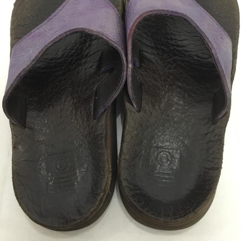 サンダルマン THE SANDALMAN サンダル サンダル サンダルマン トングサンダル 無地 茶 / ブラウン / X 紫 / パープル / メンズ USED 古着 中古 10138036