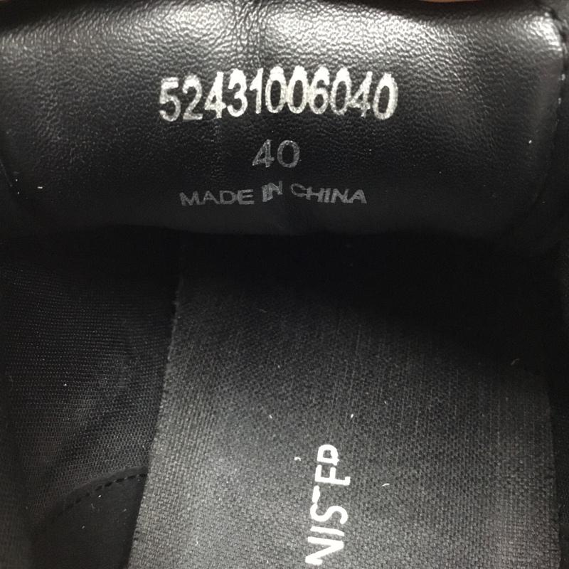 アルフレッドバニスター alfredoBANNISTER スニーカー スニーカー 52431006040 レザーコンビネーション 40 無地 黒 / ブラック / X 灰 / グレー / メンズ USED 古着 中古 10116891