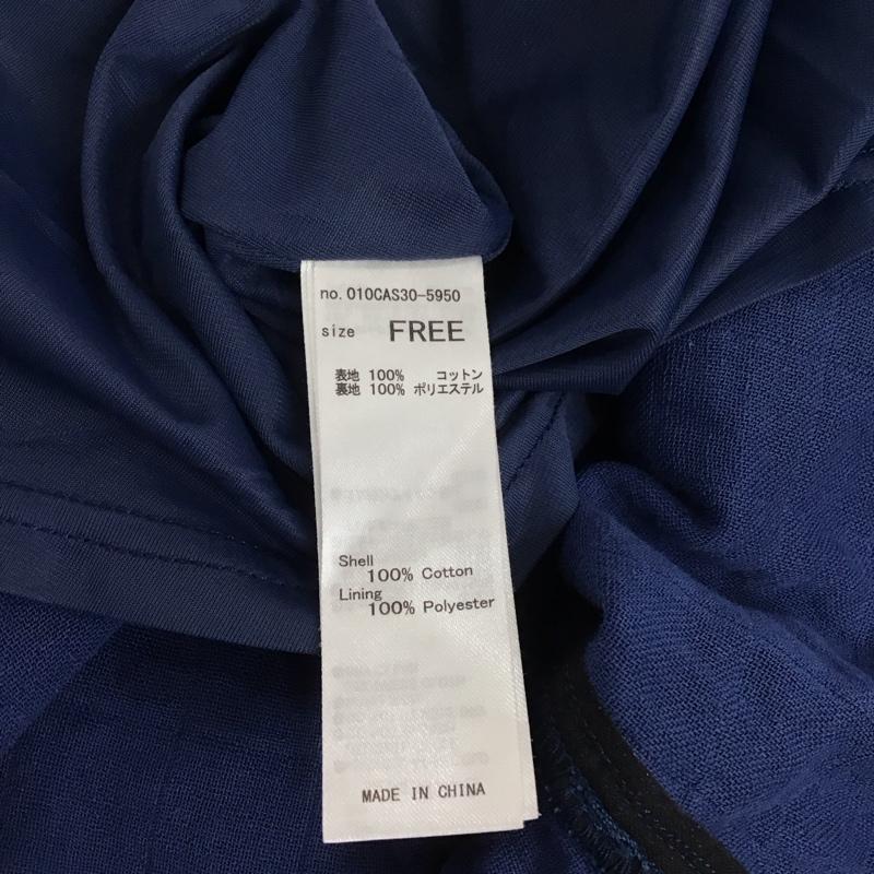 マウジー MOUSSY ワンピース ロングスカート 010CAS30-5950 Wガーゼ FREE 無地 青 / ブルー / レディース USED 古着 中古 10112243