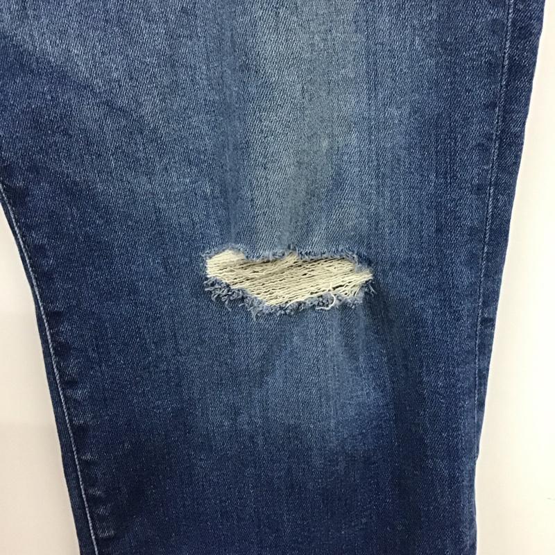 ジーユー GU パンツ デニム、ジーンズ 321-351032 XL 無地 インディゴ / インディゴ /  メンズ USED 古着 中古 10123564