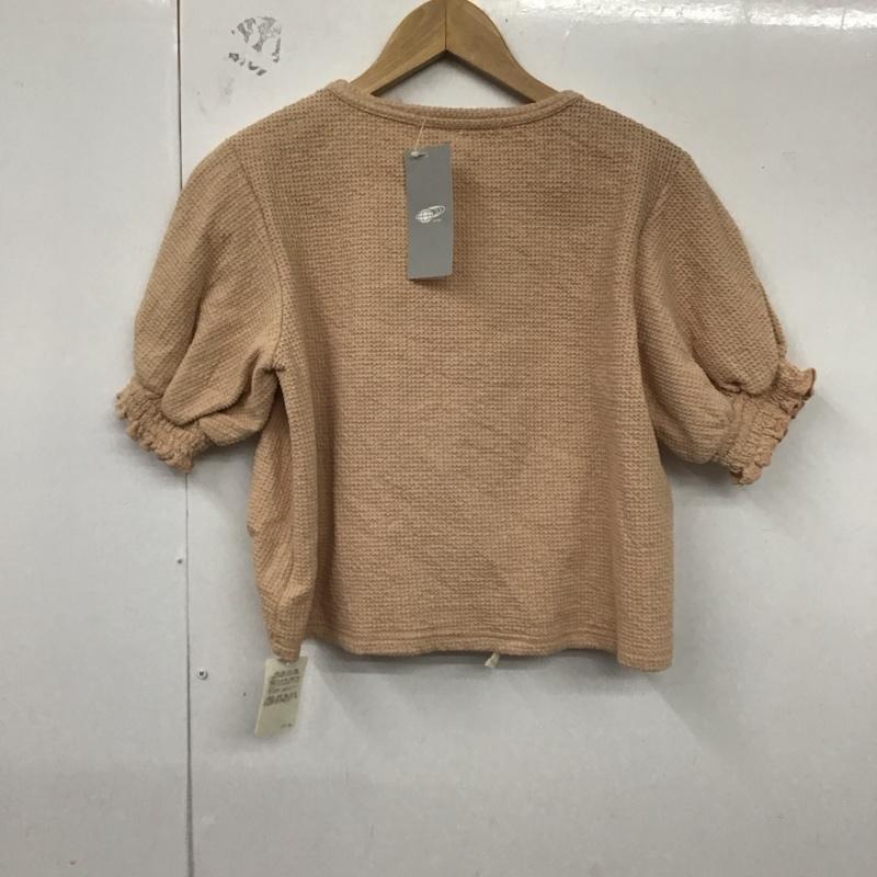 レイビームス Ray BEAMS カットソー 半袖 半袖カットソー クルーネックカットソー パフスリーブ 無地 ベージュ / ベージュ / レディース USED 古着 中古 10129535