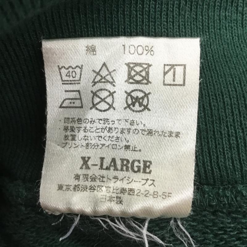 スタンダード カリフォルニア STANDARD CALIFORNIA パーカー 長袖 SD US COTTON LOGO HOOD SWEAT XL ロゴ、文字 X プリント 緑 / グリーン / メンズ USED 古着 中古 10108200