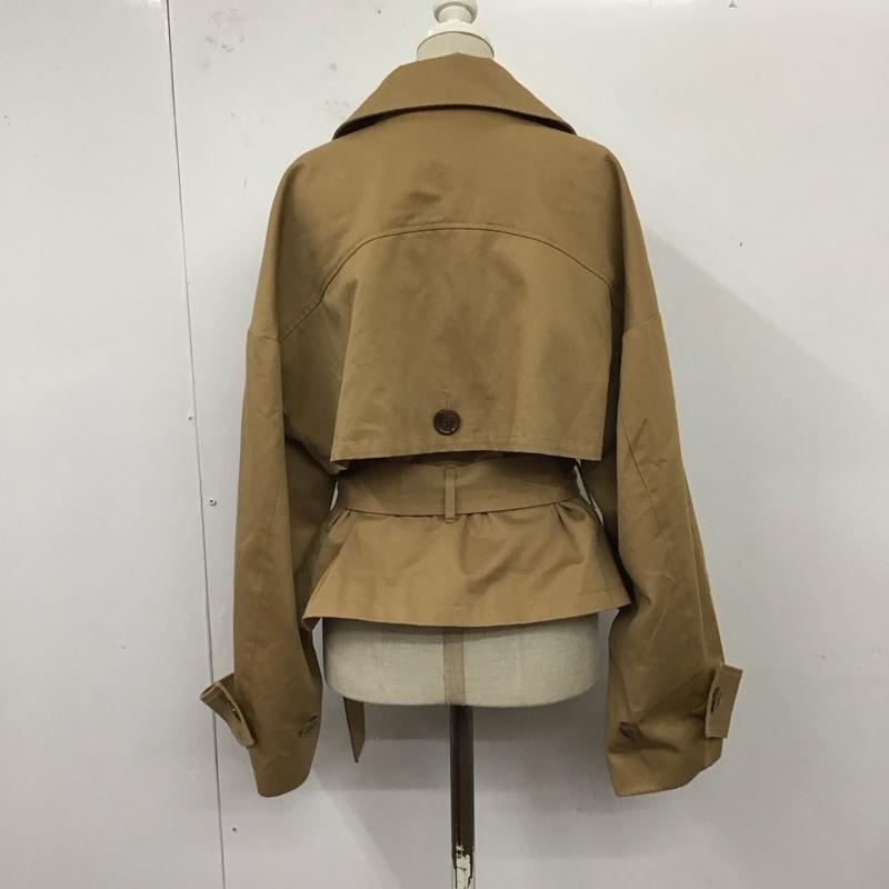 ムルーア MURUA コート トレンチコート 012110000301-01 クロップドショートトレンチコート FREE 無地 ベージュ / ベージュ / レディース USED 古着 中古 10120383