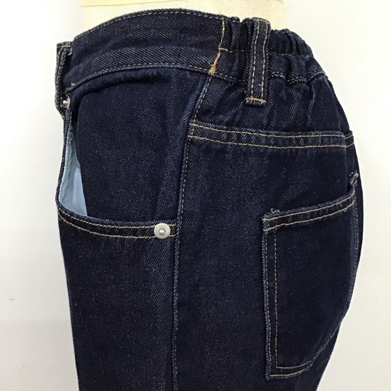 チャオパニック CIAOPANIC パンツ デニム、ジーンズ 5KA5H-2299 裾スリット カットオフ FREE 無地 インディゴ / インディゴ / レディース USED 古着 中古 10120902