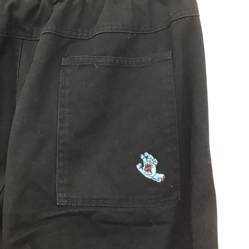 サンタクルーズ SANTA CRUZ パンツ ワークパンツ、ペインターパンツ ワイドパンツ カジュアルパンツ ワークパンツ M ロゴ、文字 黒 / ブラック / メンズ USED 古着 中古 10137651