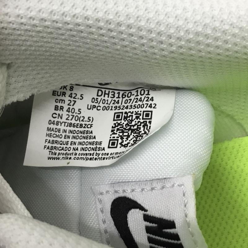 ナイキ NIKE スニーカー スニーカー DH3160-101 COURT ROYALE 2 27cm 箱有 27.0cm ロゴ、文字 白 / ホワイト / X 黒 / ブラック / メンズ USED 古着 中古 10121853