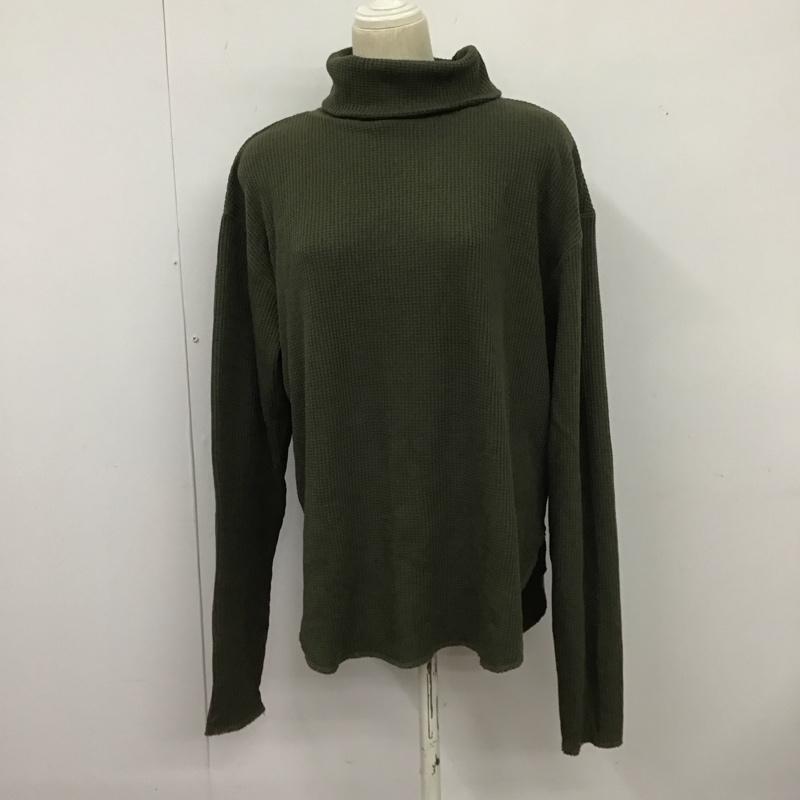 フリークスストア FREAK S STORE カットソー 長袖 長袖カットソー タートルネックカットソー ワッフル FREE 無地 カーキ / カーキ / レディース USED 古着 中古 10126940
