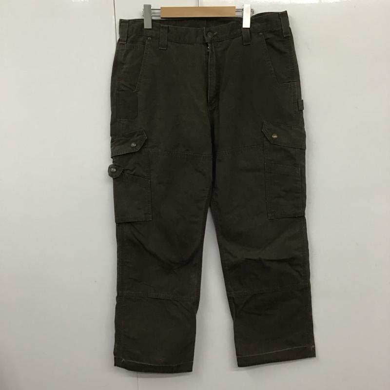 カーハート Carhartt パンツ ワークパンツ、ペインターパンツ 36インチ 無地 茶 / ブラウン / メンズ USED 古着 中古 10131925