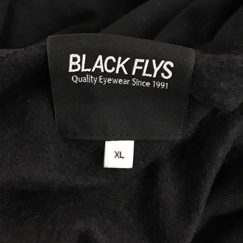 ブラックフライズ BLACK FLYS パーカー 長袖 長袖パーカー フード付きパーカー プリントスウェット トレーナー XL プリント 黒 / ブラック /  メンズ USED 古着 中古 10119510