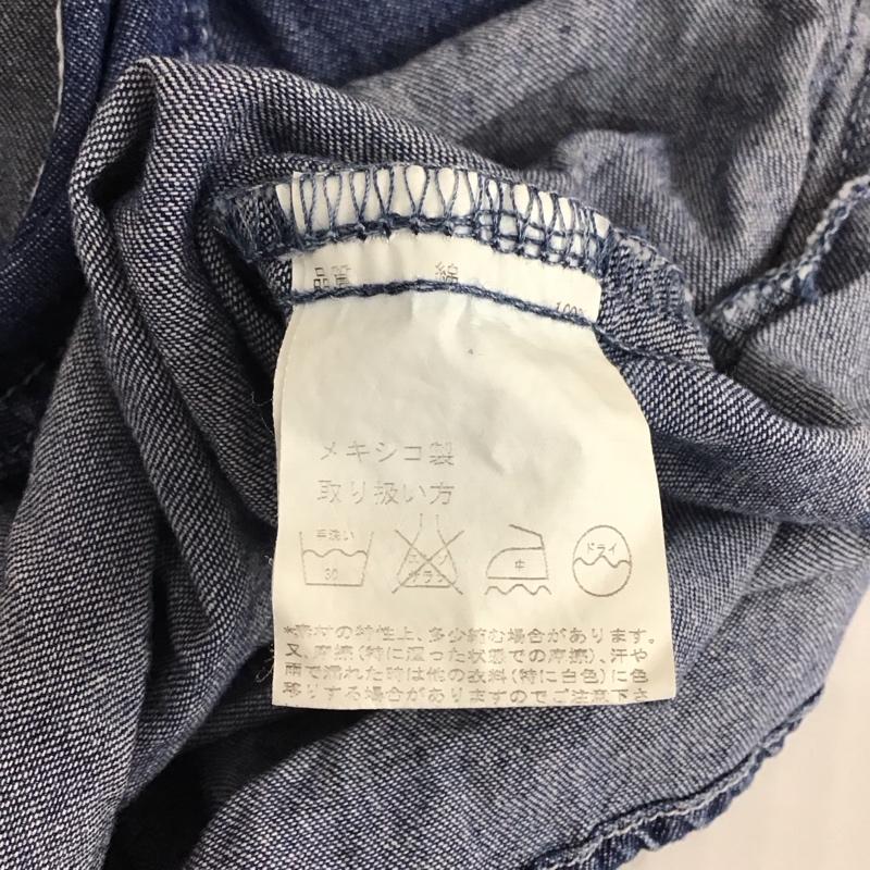 チチカカ TITICACA ワンピース ミニスカート デニムシャツワンピース 七分袖 M 刺繍 インディゴ / インディゴ / レディース USED 古着 中古 10114910