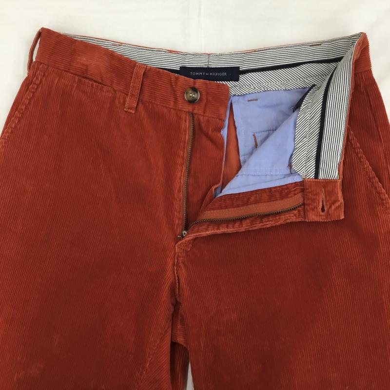トミーヒルフィガー TOMMY HILFIGER パンツ ワークパンツ、ペインターパンツ コーデュロイパンツ 30インチ 無地 橙 / オレンジ / レディース USED 古着 中古 10139683