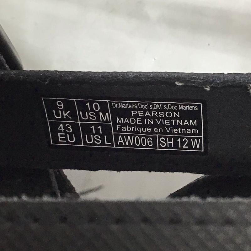 ドクターマーチン Dr.Martens サンダル サンダル SH12W PEARSON UK9 US10 US:10 ロゴ、文字 黒 / ブラック / X 黄 / イエロー / メンズ USED 古着 中古 10114286