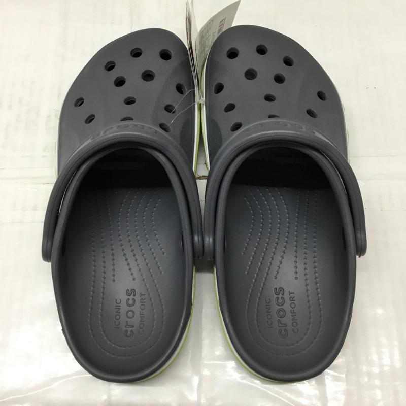 クロックス crocs サンダル サンダル 205089-0A3 Bayaband Clog バヤバンド クロッグ 25cm 25.0cm ロゴ、文字 灰 / グレー / X 白 / ホワイト / X 薄緑 / ライトグリーン / メンズ USED 古着 中古 10111538