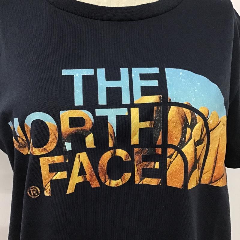 ザノースフェイス THE NORTH FACE Tシャツ 半袖 L プリント 紺 / ネイビー / レディース USED 古着 中古 10105879
