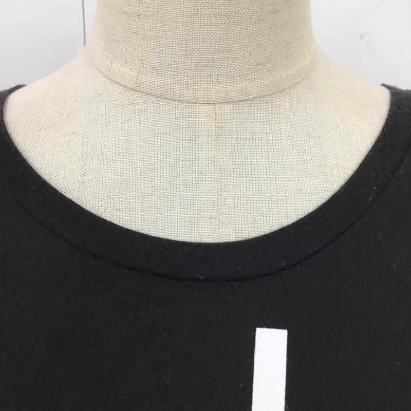 カルバン・クライン Calvin Klein Tシャツ 半袖 半袖カットソー プリントTシャツ クルーネックカットソー L プリント 黒 / ブラック / レディース USED 古着 中古 10115917