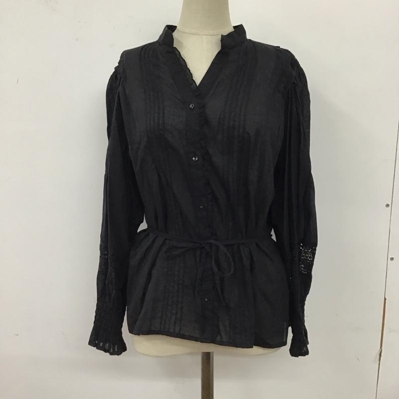 スライ SLY シャツ、ブラウス 長袖 0309ay30-0290 2 無地 黒 / ブラック / レディース USED 古着 中古 10119879