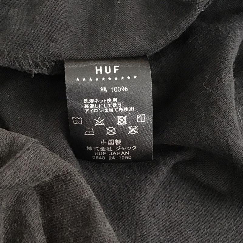 ハフ HUF Tシャツ 半袖 半袖カットソー プリントTシャツ クルーネックカットソー 無地 ダークグレー / ダークグレー / メンズ USED 古着 中古 10150621