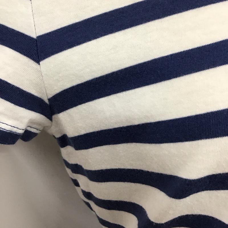 ポロラルフローレン POLO RALPH LAUREN Tシャツ 半袖 クルーネック ポロベア ボーダー XL プリント 白 / ホワイト / X 青 / ブルー / レディース USED 古着 中古 10118829