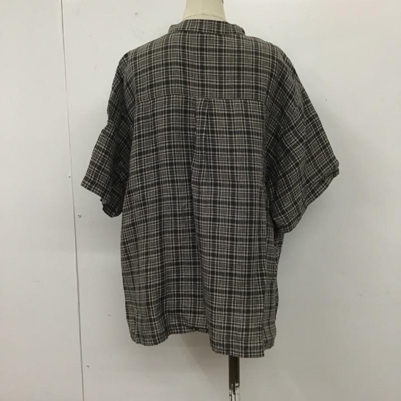 スタディオクリップ studio CLIP シャツ、ブラウス 半袖 L チェック マルチカラー / マルチカラー / レディース USED 古着 中古 10106186