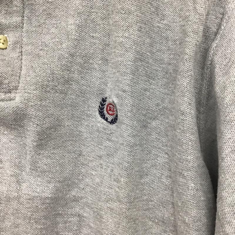 チャップス CHAPS ポロシャツ 半袖 半袖ポロシャツ 半袖カットソー カラーシャツ M ロゴ、文字 灰 / グレー / メンズ USED 古着 中古 10132331