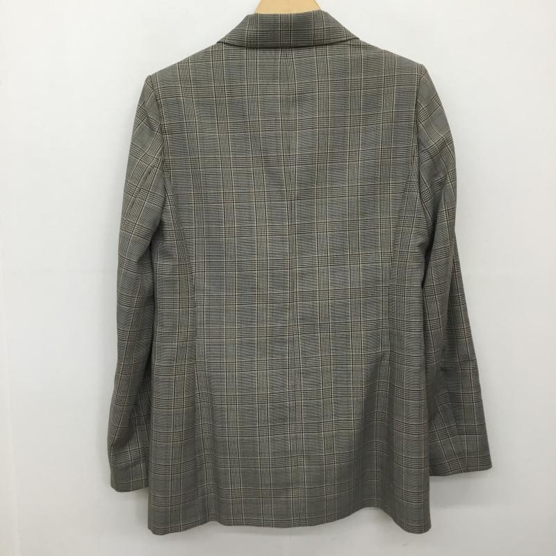 ザラ ZARA ジャケット、上着 ジャケット、ブレザー S チェック 黒 / ブラック / X 茶 / ブラウン / レディース USED 古着 中古 10133858