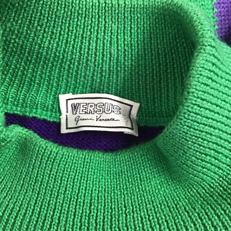 ヴェルサーチ VERSACE ニット、セーター 長袖 モックネック マルチカラー / マルチカラー / メンズ USED 古着 中古 10111836