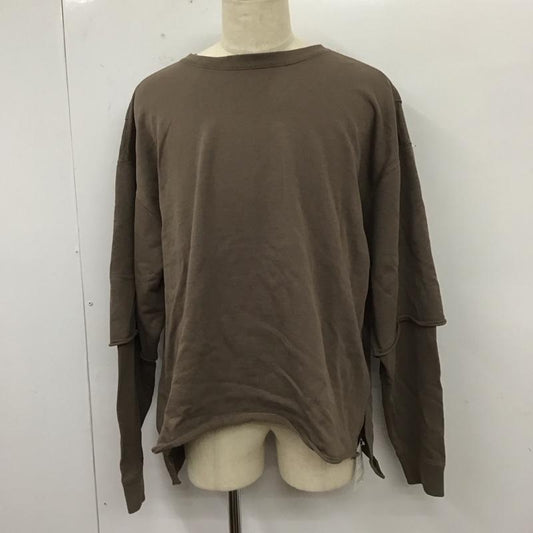 ジャーナルスタンダード JOURNAL STANDARD トレーナー 長袖 20-070-600-9420-3-0 ウラケレイヤーカットソー 長袖スウェット トレーナー L 無地 茶 / ブラウン /  メンズ USED 古着 中古 10112701