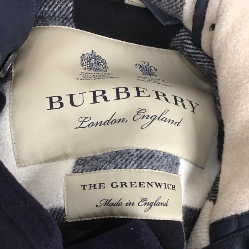 バーバリー BURBERRY コート コート一般 ダッフルコート アウター フード付きブルゾン ロングコート 無地 紺 / ネイビー / メンズ USED 古着 中古 10106799