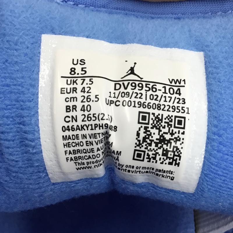 ナイキ NIKE スニーカー スニーカー AIR JORDAN 2 RETRO LOW 26.5cm ロゴ、文字 白 / ホワイト / X 水色 / ライトブルー / メンズ USED 古着 中古 10122376