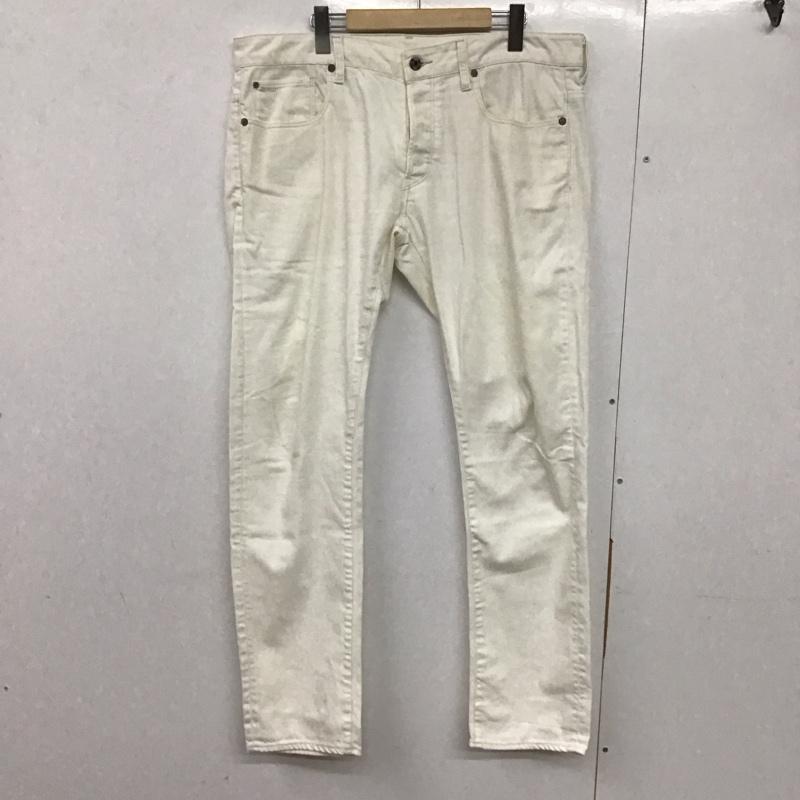 ジースターロゥ G-STAR RAW パンツ デニム、ジーンズ デニムパンツ スリムパンツ カジュアルパンツ ストレッチパンツ 34 無地 白 / ホワイト / メンズ USED 古着 中古 10132895