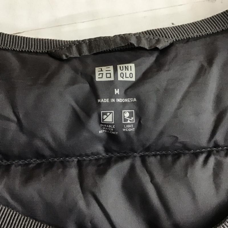 ユニクロ UNIQLO ジャケット、上着 ジャケット、ブレザー 211-400717 ノーカラーウルトラライトダウン ダウンジャケット M 無地 灰 / グレー / レディース USED 古着 中古 10118005