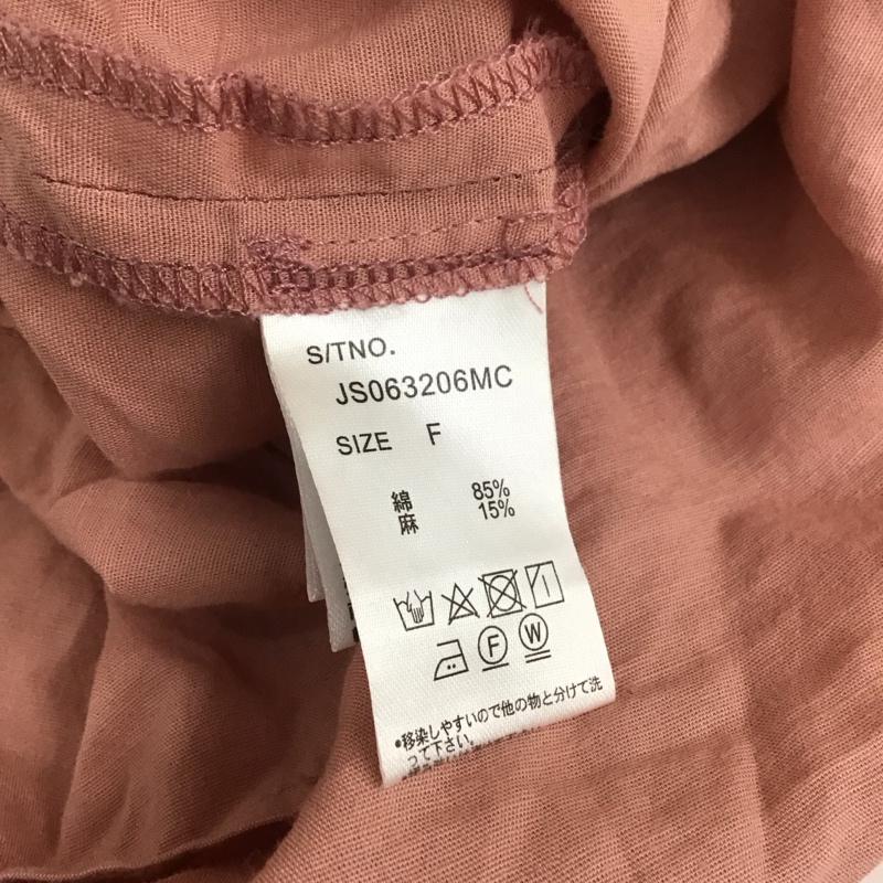 ジーナシス JEANASIS シャツ、ブラウス 長袖 JS063206MC コットン リネン CPOシャツ FREE 無地 桃 / ピンク / レディース USED 古着 中古 10112035