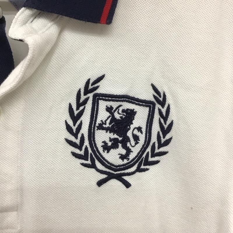 トミーヒルフィガー TOMMY HILFIGER ポロシャツ 半袖 半袖ポロシャツ 半袖カットソー カラーシャツ M ロゴ、文字 白 / ホワイト / X 赤 / レッド / X 紺 / ネイビー / メンズ USED 古着 中古 10132365