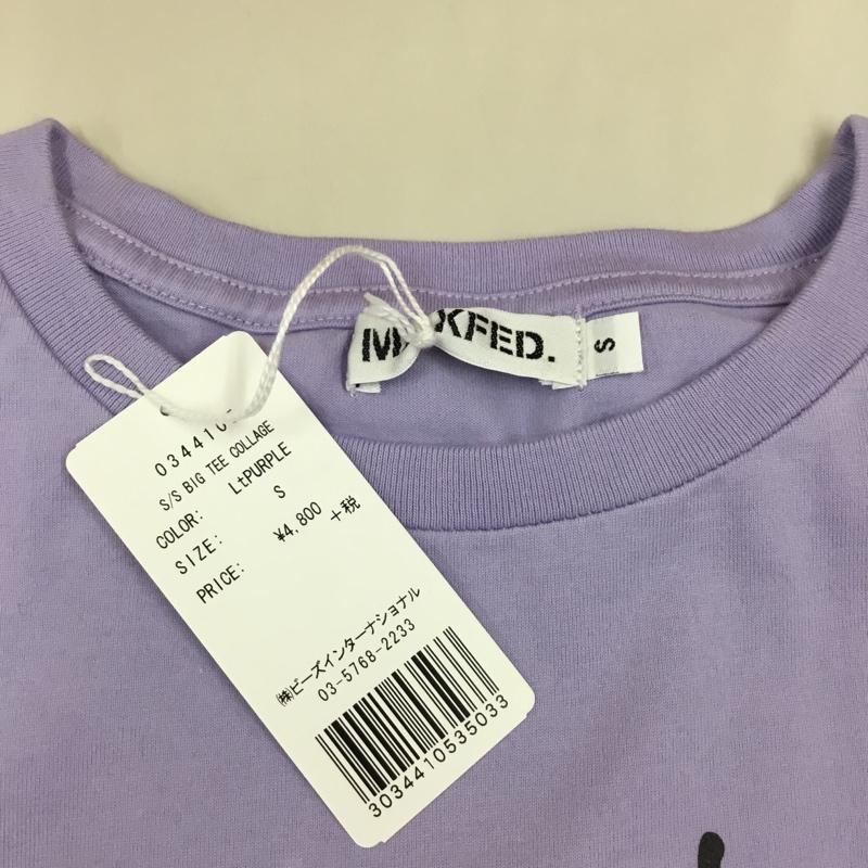 ミルクフェド MILKFED. Tシャツ 半袖 半袖カットソー プリントTシャツ クルーネックカットソー S ロゴ、文字 紫 / パープル / レディース USED 古着 中古 10112251